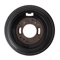 Рамка 1 постовая пластик серии "ASR-RETRO" RS 80029-03, цвет Чёрный